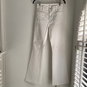 Frame Denim Ivory Flare Jeans